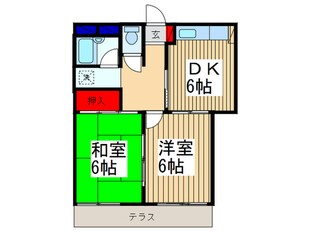 グリーンハイツの物件間取画像